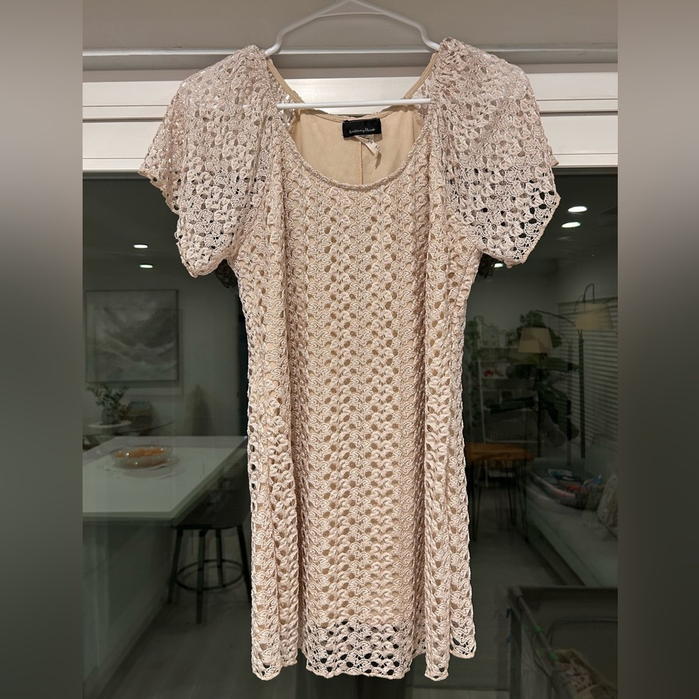 Brittany Black Crochet Dress (Size L)